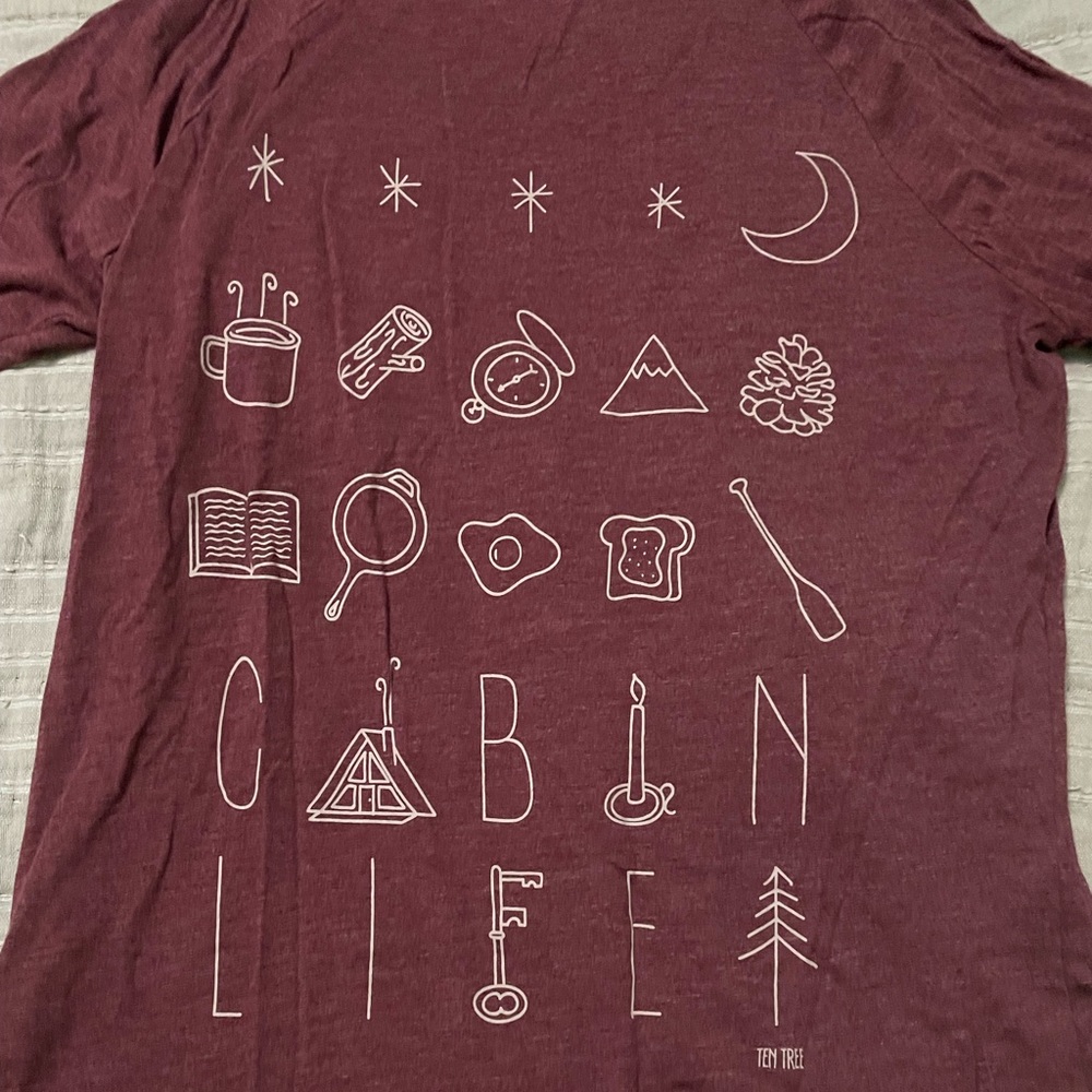 Tentree - 3/4 Sleeve - Cabin Life Shirt. - Picture 3 of 4